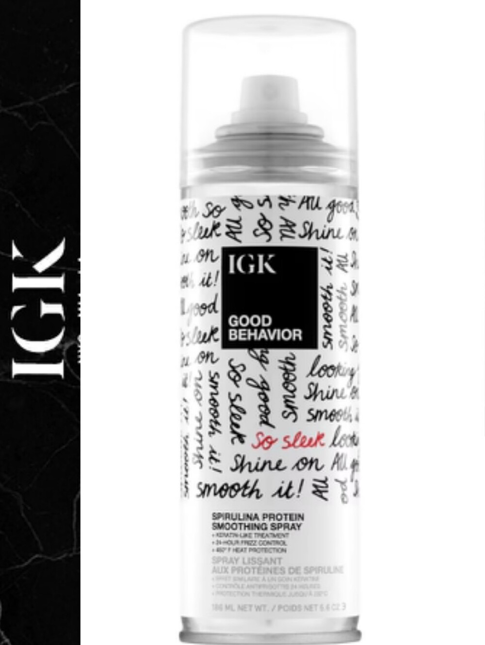 IGK Good Behavior Spirulina Protein Smoothing Spray